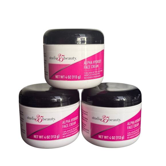 Lot of 3 Studio 35 Beauty Alpha Hydroxy Face Cream 4 OZ Read Description - Picture 1 of 3